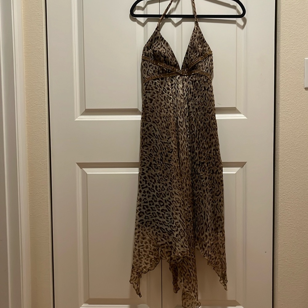 Beautiful leopard print ABS dress by Allen Schwartz